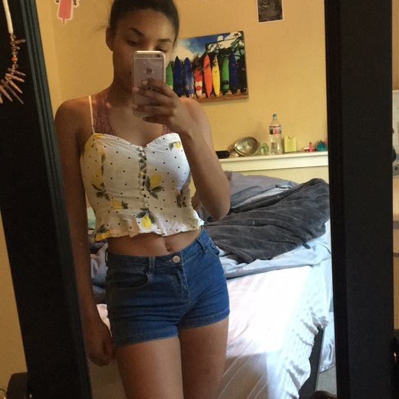 Lemon printed crop top - Picture 2 of 4